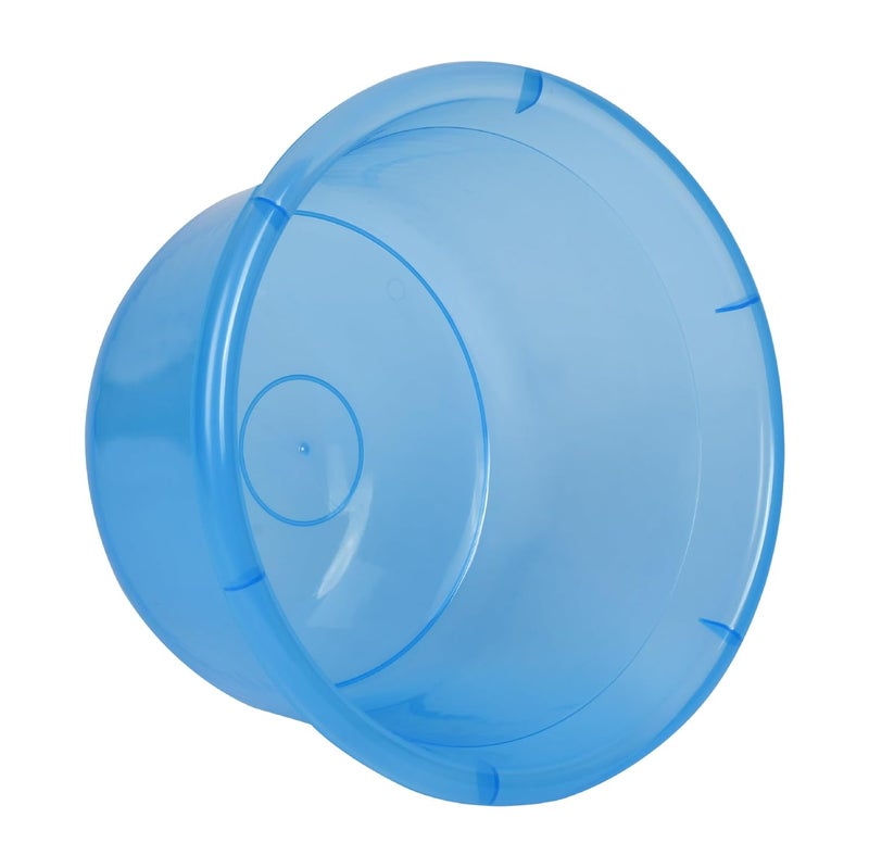 Kuber Industries Set of 2 Bathroom Combo Set Bathroom Set Tub25 L Mug1100 ml Bathing Set for Bathroom Modern Bathroom Accessories Set Transparent Blue - Image 5