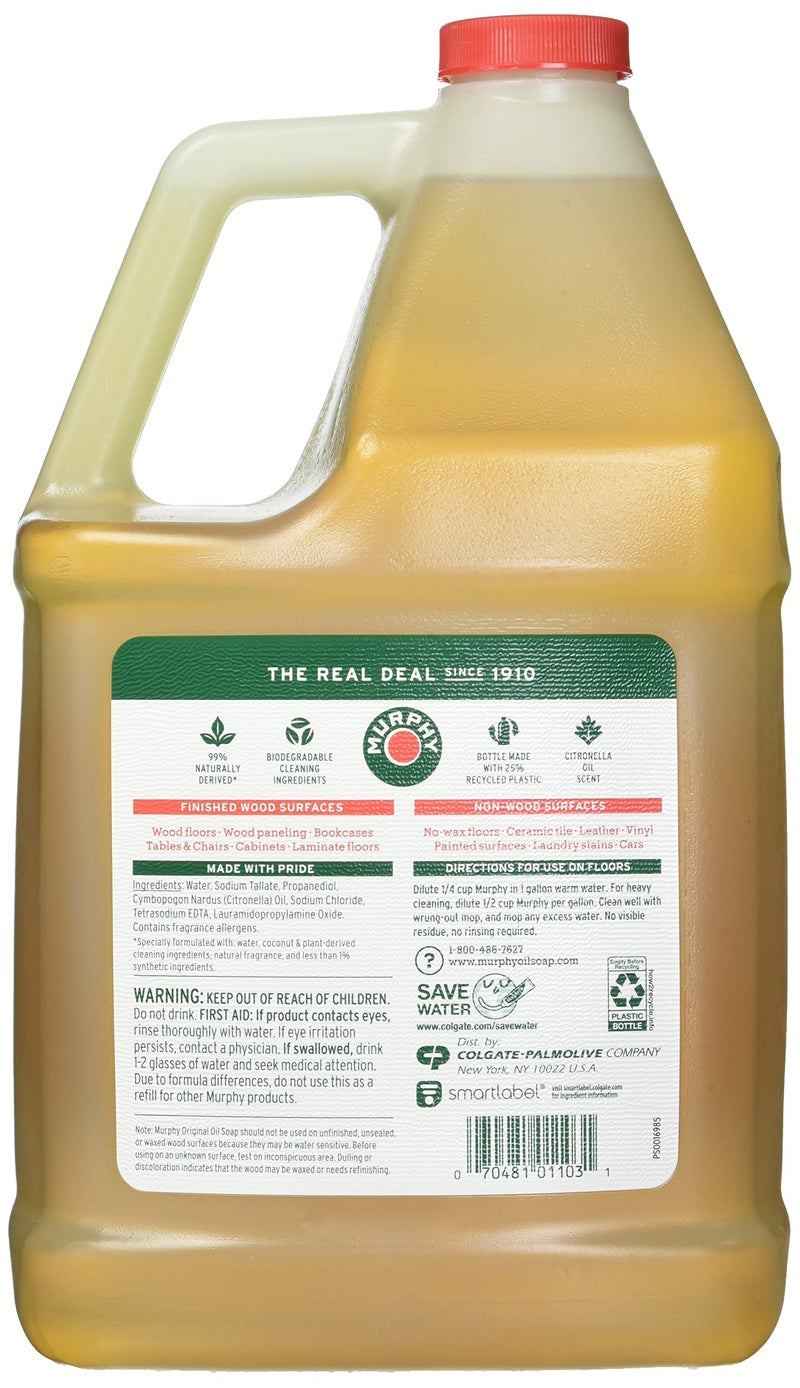 Murphy, CPC01103, 128oz Oil Soap Wood Clnr, 1 Each, Gold - Image 2