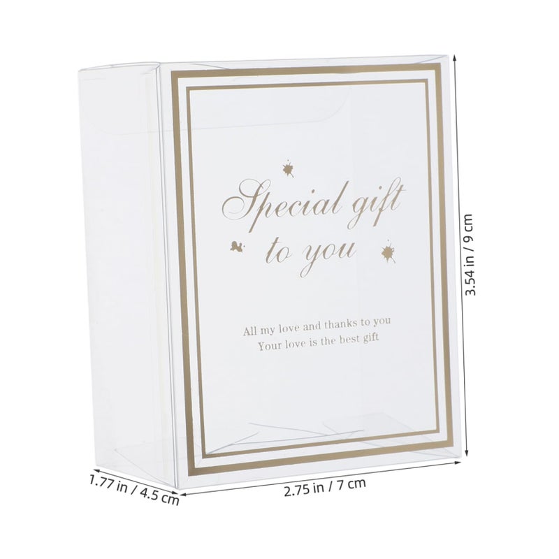12 Pack Clear Plastic Wedding Favor Boxes for Candy Bridal Shower Birthday Party - Image 3