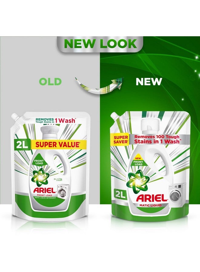 Ariel Matic Liquid Detergent Front Load Refill Pouch, 2 Litre  - Image 2