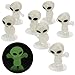 Entervending Glow in The Dark Alien Figurines for Kids 50 Pcs Small Halloween Party Favors Goodie Bag Fillers Pinata Stuffers Halloween Toys Bulk Gifts for Kids Vending Machine Toy Easter Toys - Image 3
