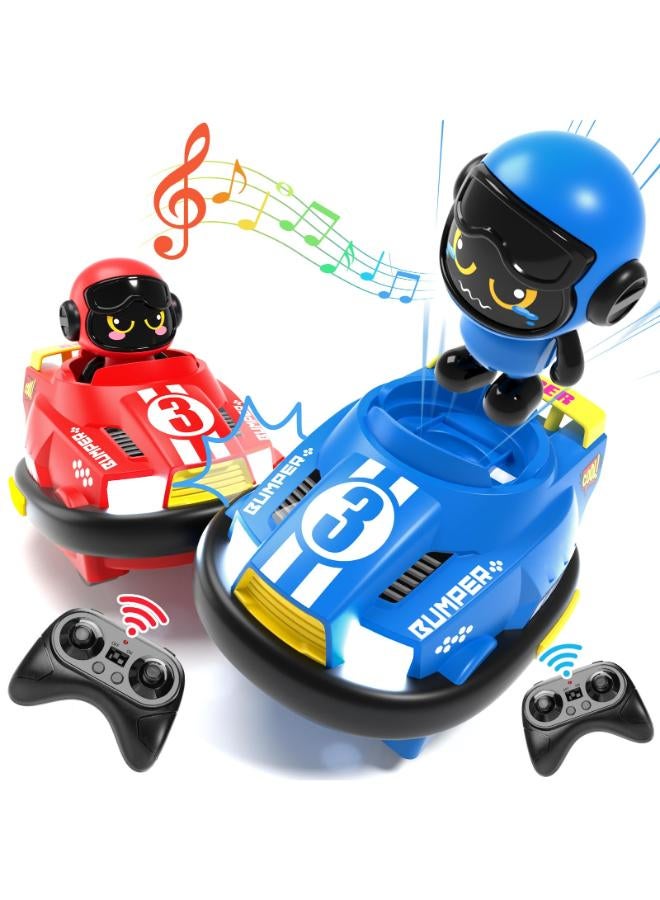 bessome 2 Pack RC Cars Toys for Ages 2-4 Toddlers|Remote Control Bumper Cars Toys for Ages 5-7 Kids|Birthday Gift for 3 4 5 6 7 8 Year Old Boys