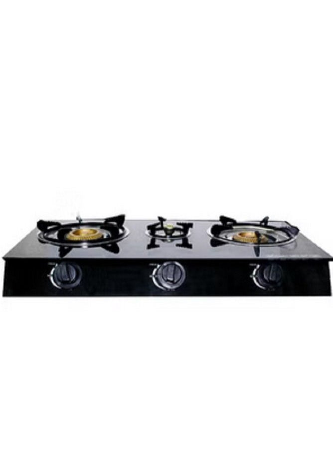 Generic flat gas stove of toughened glass three burners  - Image 3