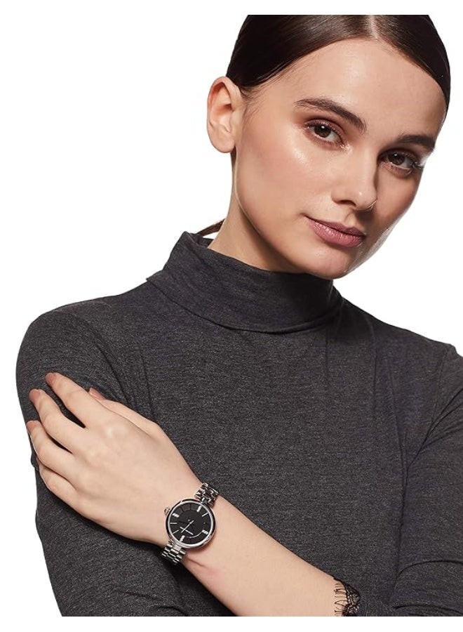French Connection Women's White Dial Silver Stainless Steel Bracelet Analog Watch 34mm - Image 4