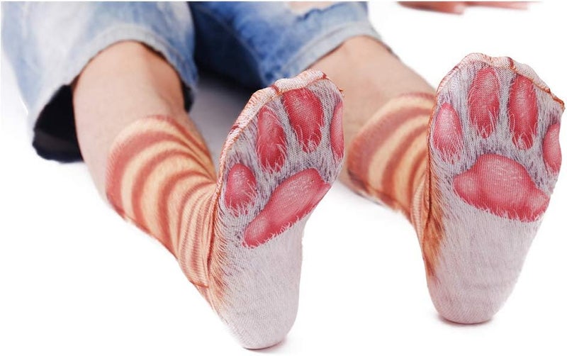 NDLBS Funny Christmas Gifts Novelty 3D Animal Paw Socks Stocking Stuffers for Adult Women Men Teens Gag White Elephant Gifts - Image 2