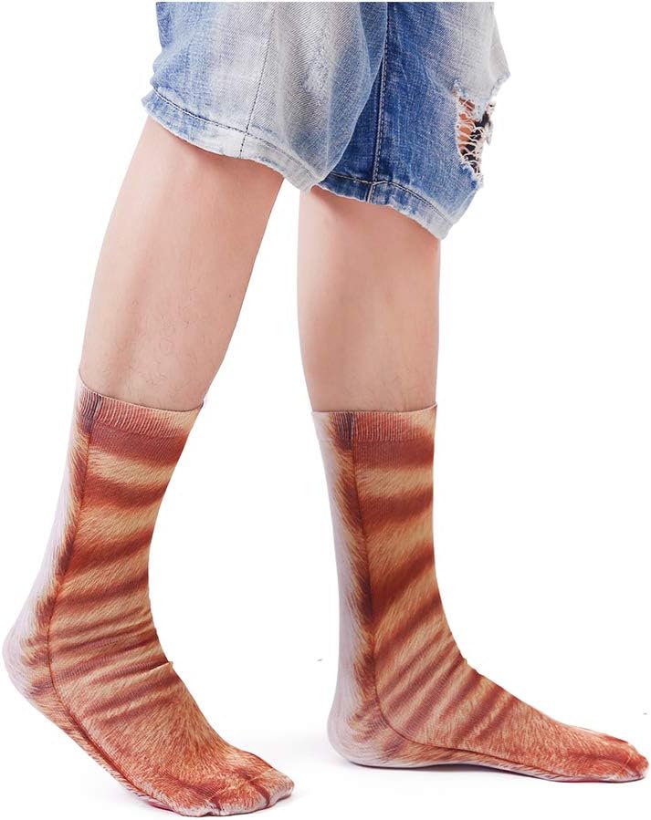NDLBS Funny Christmas Gifts Novelty 3D Animal Paw Socks Stocking Stuffers for Adult Women Men Teens Gag White Elephant Gifts - Image 1