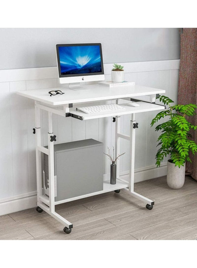 Generic Bedside Laptop Desk Desktop Computer Table with Keyboard Tray Desk Removable Lifting Gaming Study Desk  - Image 1