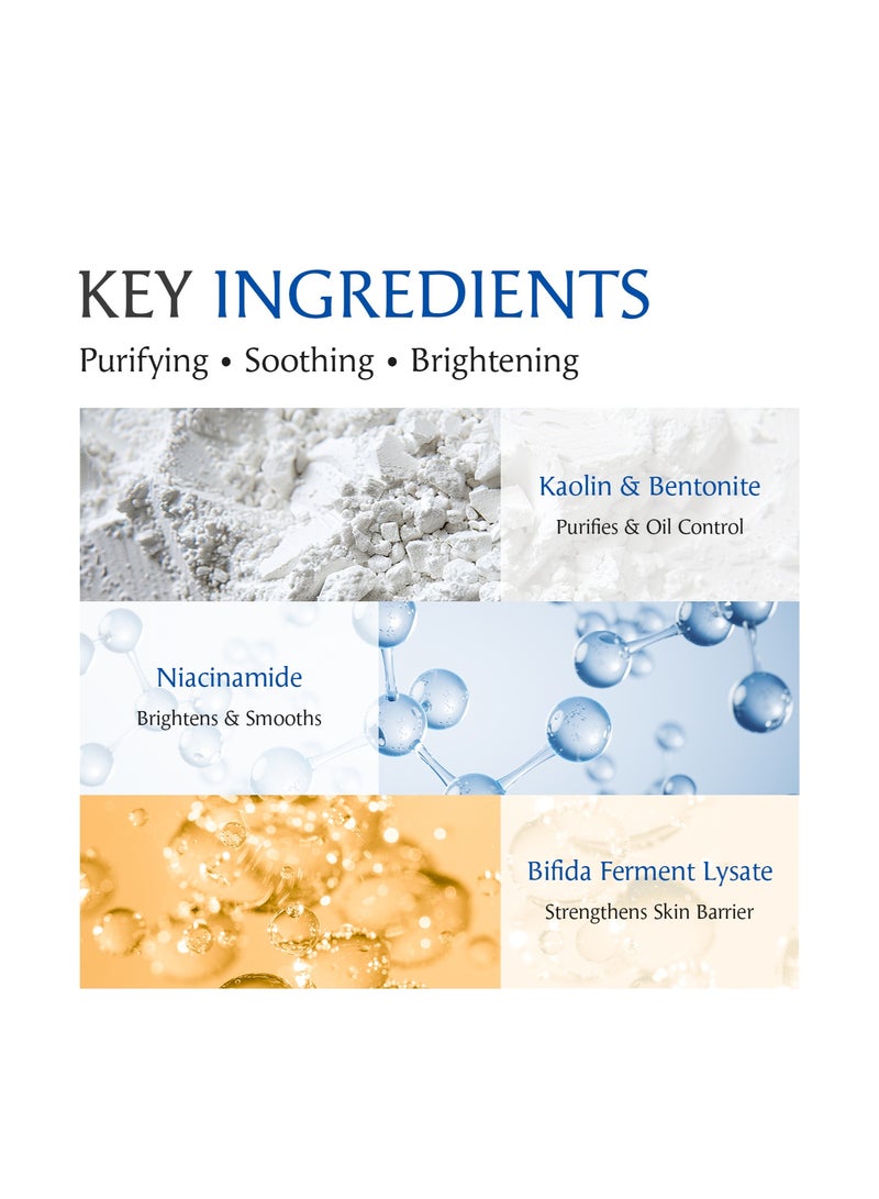 Dermendure Pore Cleansing Clay Mask for Face, Mud Mask for Oily Skin, Blackhead Remove Mask - with Bentonite and Amazonian White Clay - Oil Control, Niacinamide Brightening, Pore Purifying, 100g - Image 4