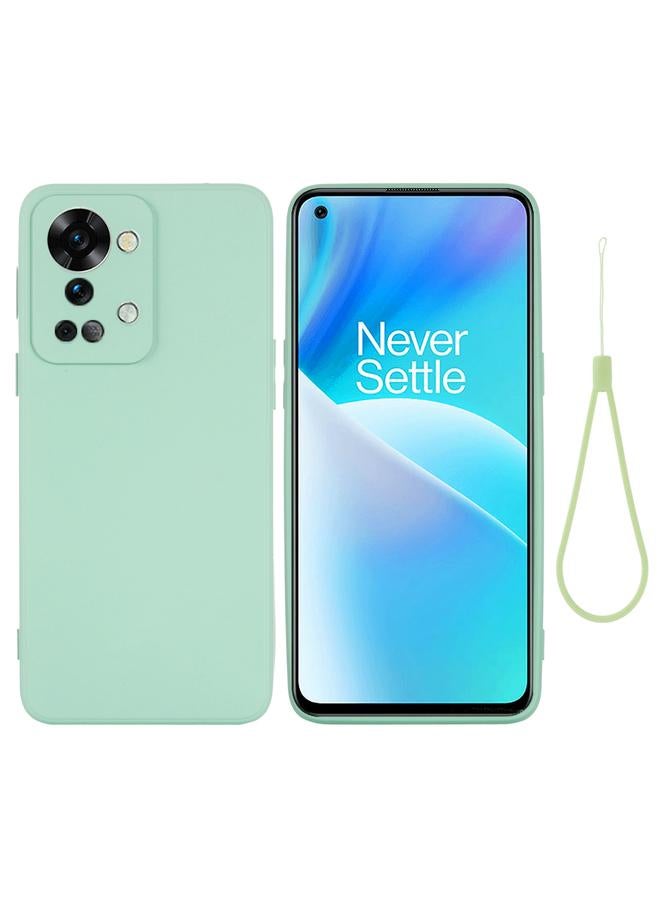اس-توب جراب لهاتف OnePlus Nord 2T، جراب هاتف مقاوم للصدمات من السيليكون السائل بلون نقي - Image 1