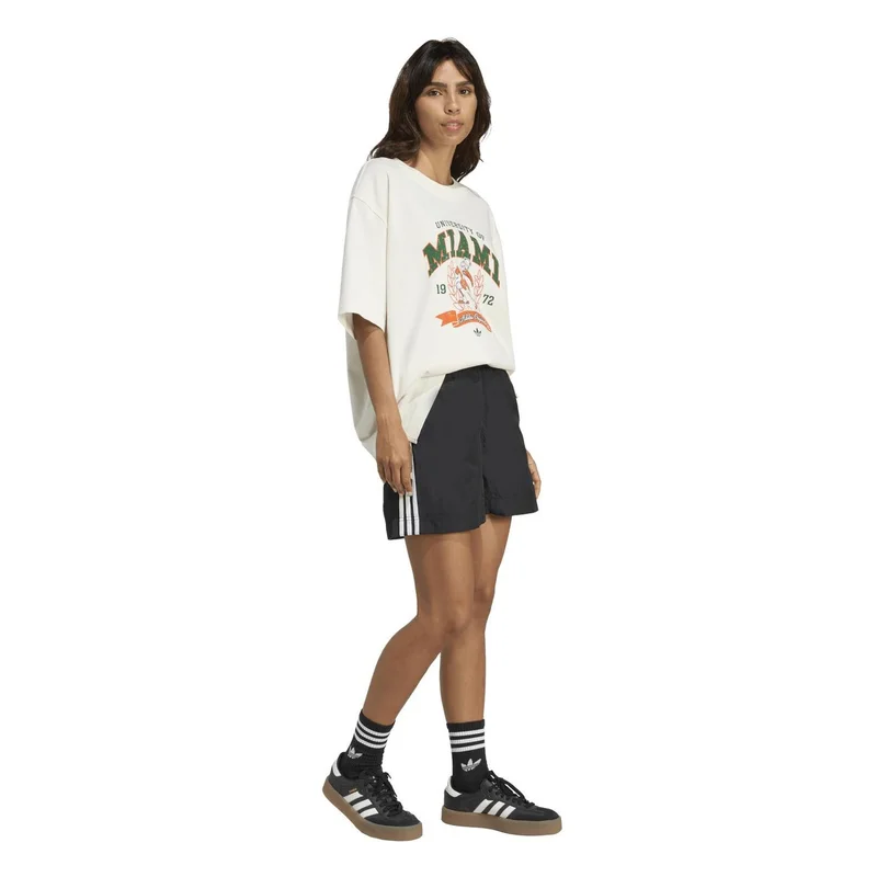 Adidas Originals OWHITE adidas ORIGINALS ATHL DEPT NCAA UNIVERSITY OF MIAMI T-Shirt for Women | Best Price UAE
