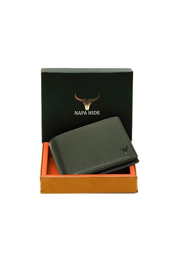 NAPA HIDE Leather Wallet for Men I Handcrafted I Credit/Debit Card Slots I 2 Currency Compartments I 2 Secret Compartments - Image 3