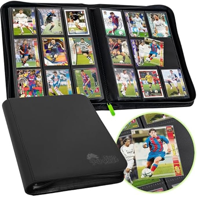 FunGuys TRADING CARD BINDER FOR CARDS, 9 POCKET POKEMON CARD BINDER, 504 SIDE LOADING SPORTS CARD BINDER, CARD COLLECTION BINDER, YUGIOH CARD BINDER, MTG BINDER, TCG BINDER, CARD BOOK HOLDER FOR TRADING CARDS - Image 2