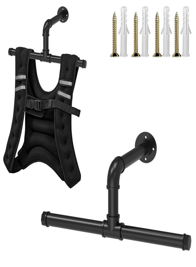 GUSUCIN Heavy Duty Wall Mount Hanger for Weighted Vest Women Men – Wall Rack Holds Over 110lbs, Adjustable Weights Vest Storage, Space-Saving Storage for 6lb, 8lb, 12lb, 16lb, 20lb, 25lb, 30lb Weight Vest - Image 1