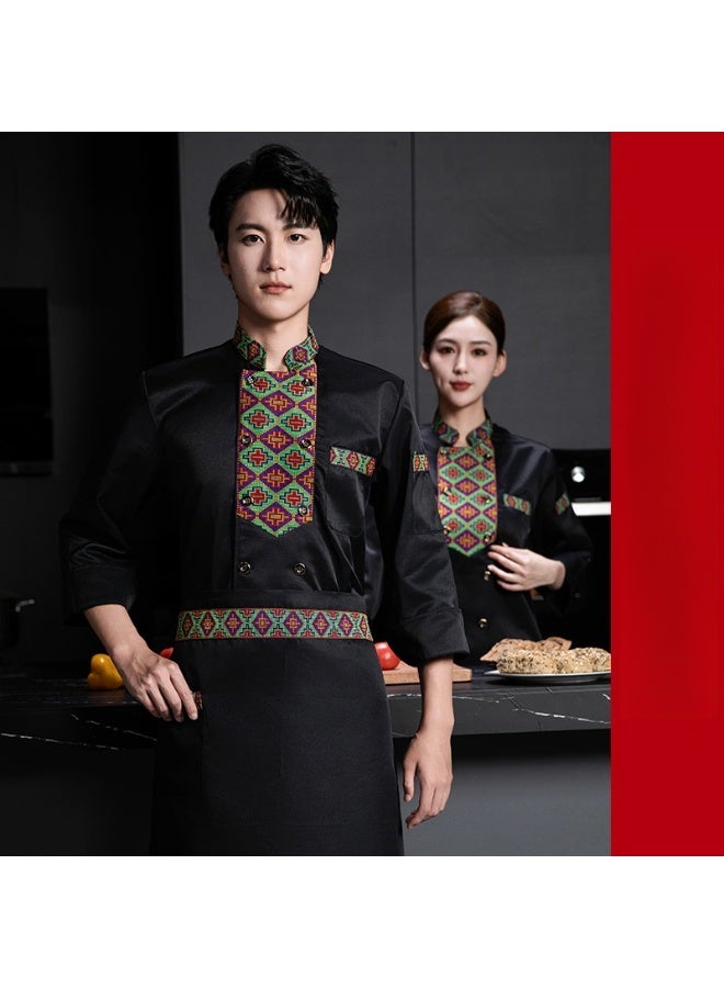 KUYING New Chef Workwear Top+Apron Set - Image 1