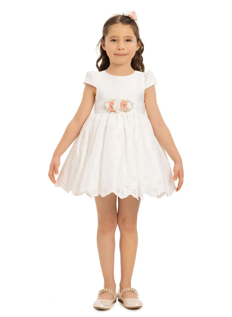 VIA BAMBINO White Eyelet Embroidery Dress (6-24 Months)
