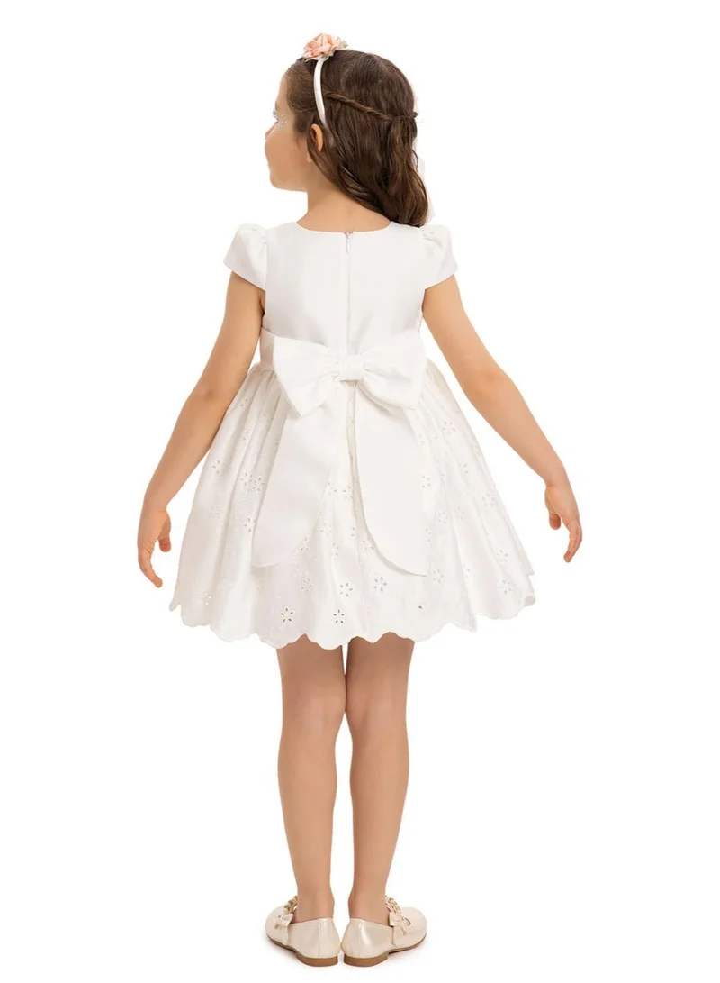 VIA BAMBINO White Eyelet Embroidery Dress (6-24 Months)