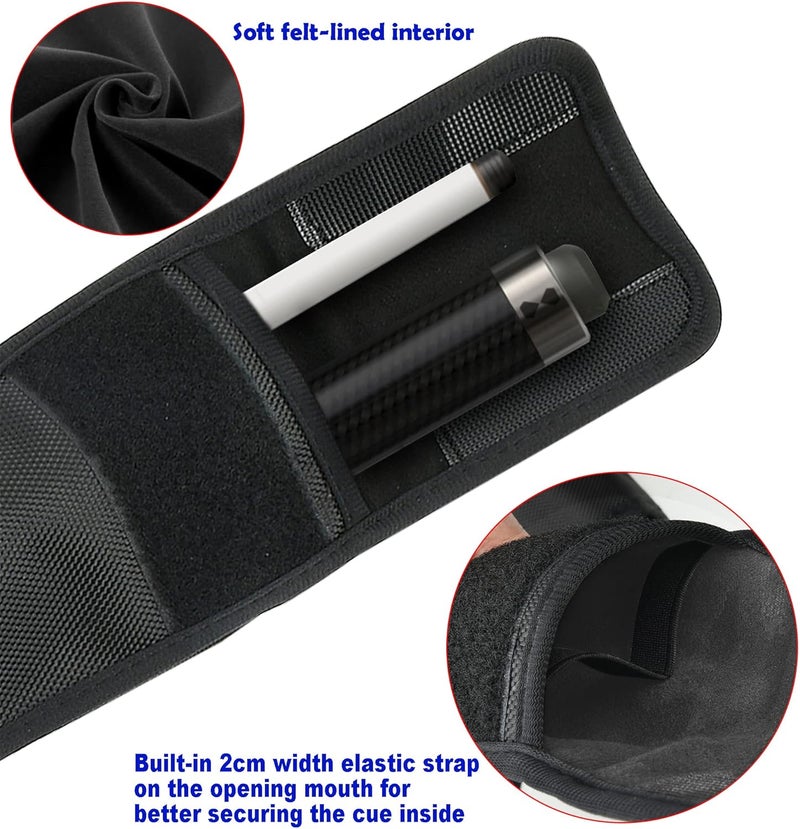 Cosmos Billiard Pool Cue Stick Carrying Case Bag - Black - Image 3