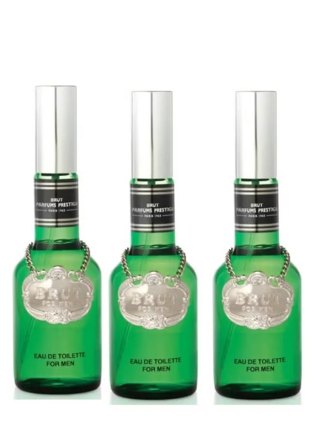 Brut Green Perfume 100ml 3 pieces