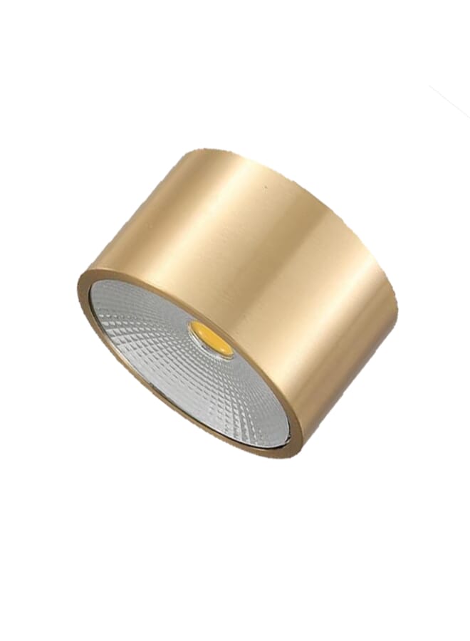 Royal 10W LED Surface Mounted Spotlight C1010 – 3000K Warm Yellow Ceiling Light, 47° Beam Angle, 750lm, Modern Round COB Downlight - Image 1