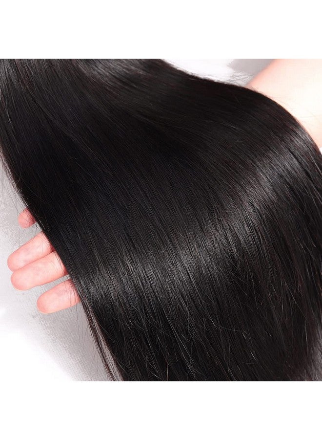 سوبيلا شعر برازيلي مستقيم 3 حزم 20 22 22 بوصة درجة 10A عذراء شعر بشري مفرود حزم شعر طبيعي أسود اللون نسج - Image 4