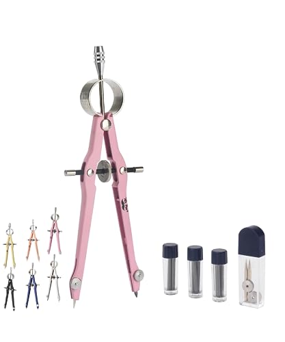 Mr. Pen Mr Pen Professional Compass for Geometry Extra Lead Metal Compass Drawing Tool for Students Drafting and Engineering Technical Drawings Circles and Geometry Projects - Image 1