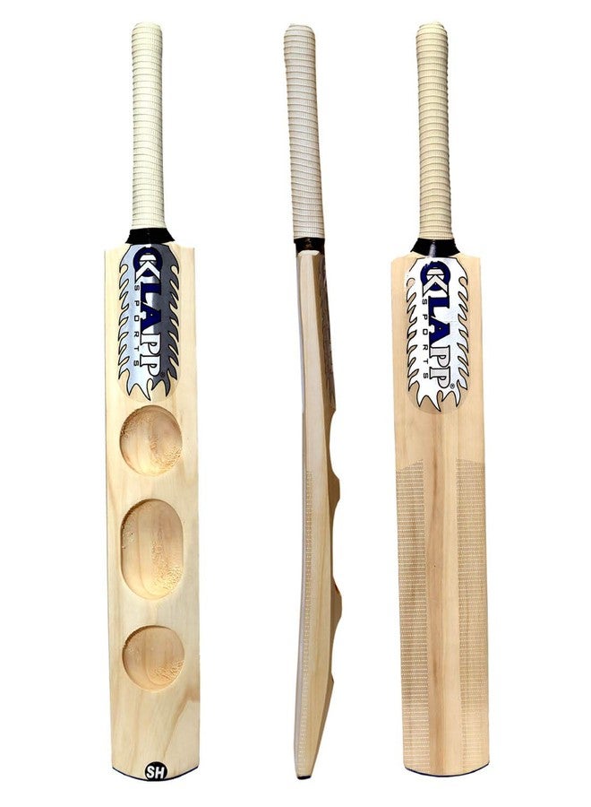 Klapp Test Popular Willow Handle Cricket Bat, Size 7 , wood (Off-White, Round) - Image 2