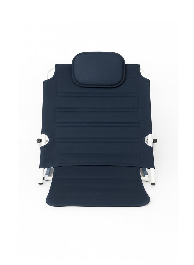 مسند ظهر مبطن قابل للطى نسيج (PVC) مسامى - 6 درجات ميل - تصميم متين - Image 2