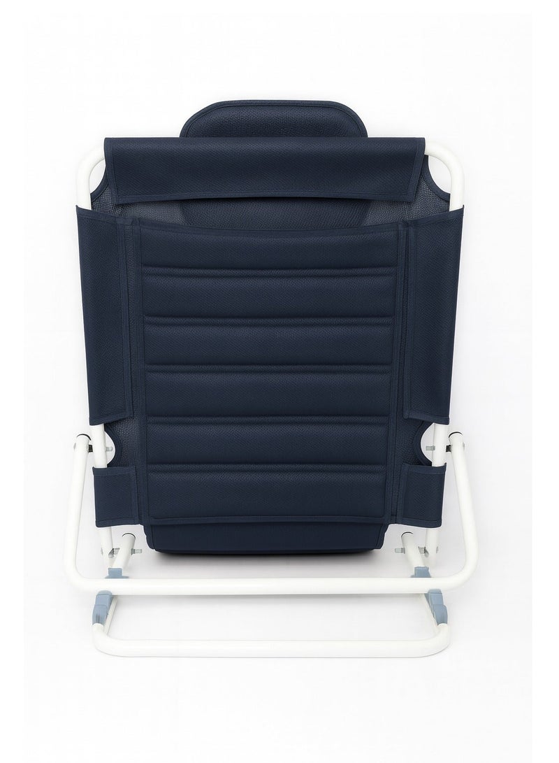 مسند ظهر مبطن قابل للطى نسيج (PVC) مسامى - 6 درجات ميل - تصميم متين - Image 5