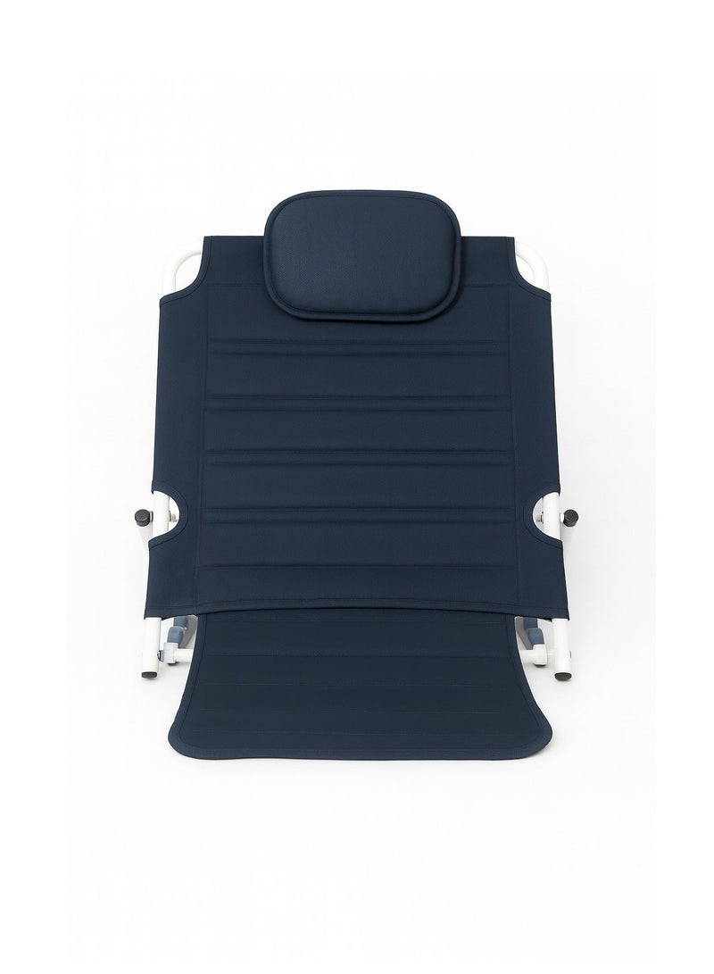 مسند ظهر مبطن قابل للطى نسيج (PVC) مسامى - 6 درجات ميل - تصميم متين - Image 3