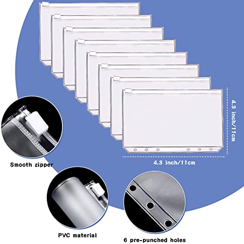 Bolony 3D Starring Sky Budget Binder A6 Planner Money Saver with Zippered Cash Envelops Sheet and Stickers for Budgeting -004BL - Image 4
