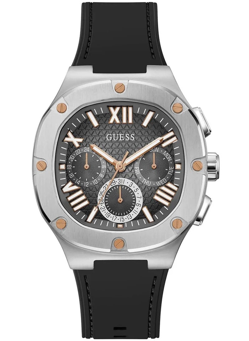 GUESS GUESS Men's Watch with Black Silicone Strap (Model: GW0571G1)  - Image 1