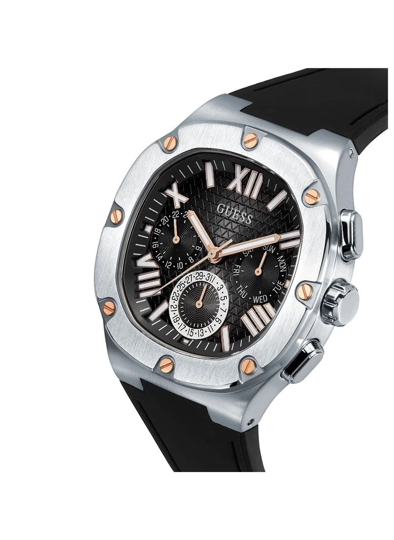 GUESS GUESS Men's Watch with Black Silicone Strap (Model: GW0571G1)  - Image 3