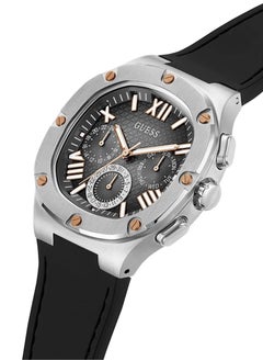 GUESS GUESS Men's Watch with Black Silicone Strap (Model: GW0571G1)  - Image 4