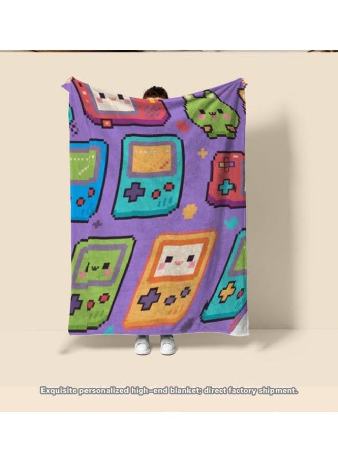 general Baby and children's cartoon flannel thin blanket (warm and comfortable, suitable for sleep, game use) 70cm*100cm - Image 1