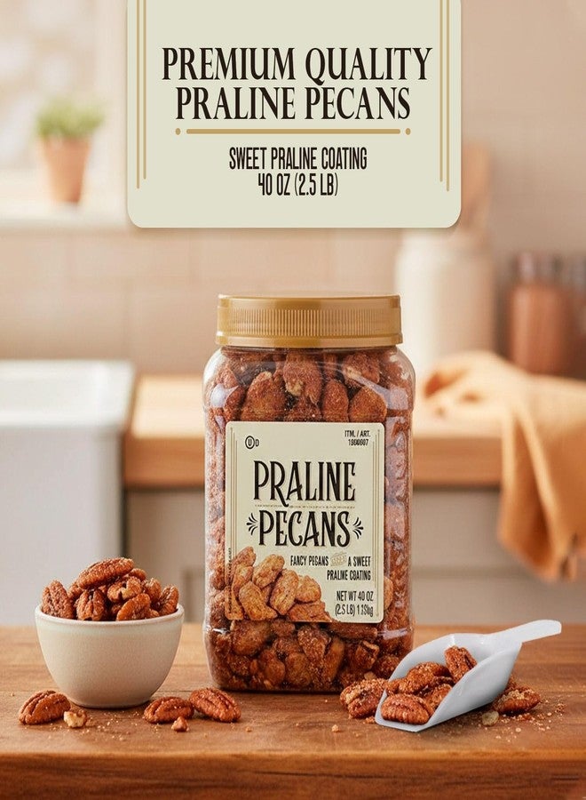 Braidz Candied Pecans for Salad Praline Glazed Sweet And Crunchy Delight Pecan 2.5 Lbs. With With Mini Scooply Scoop - Image 3
