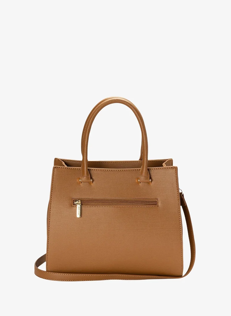 Bata Textured Top Handle Bag