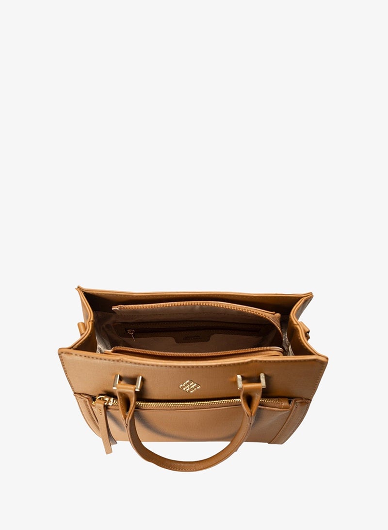 Bata Textured Top Handle Bag - Image 4
