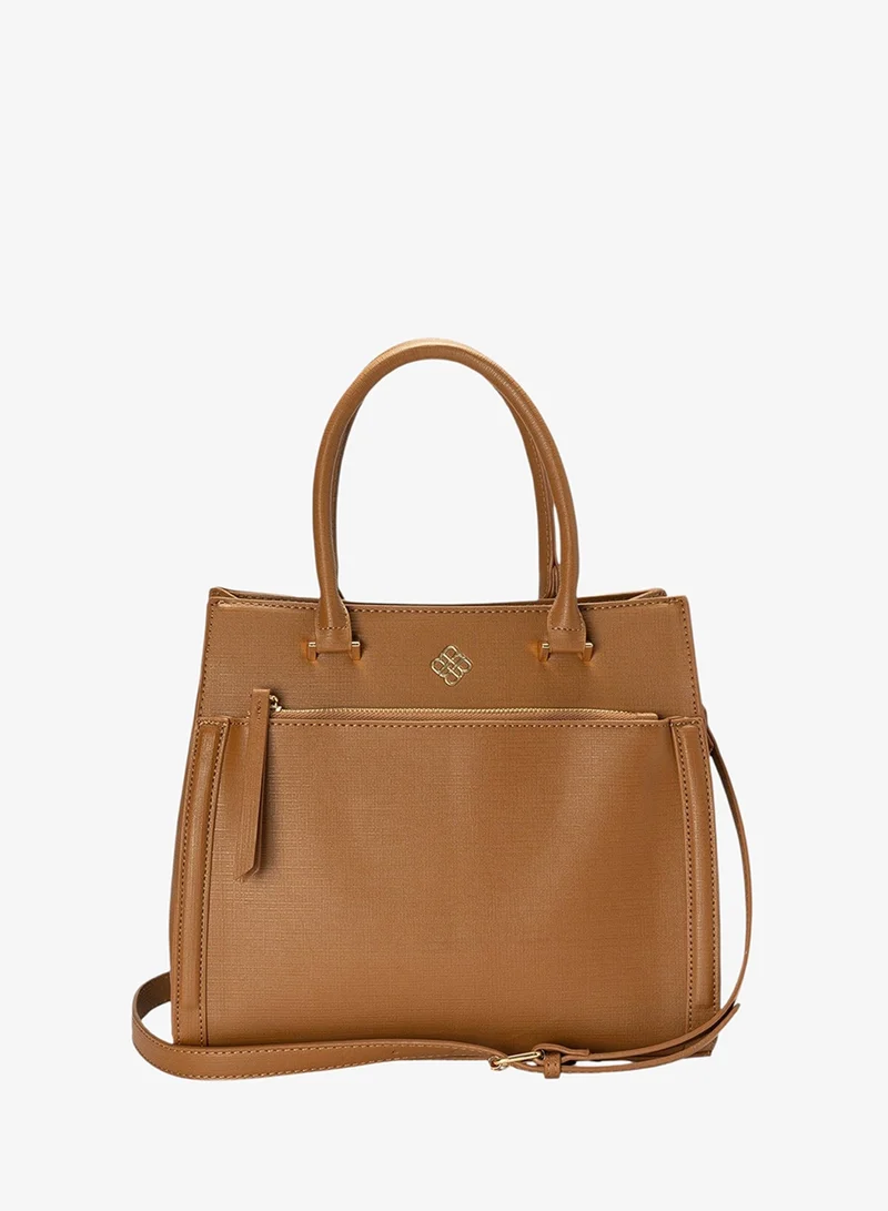 Bata Textured Top Handle Bag