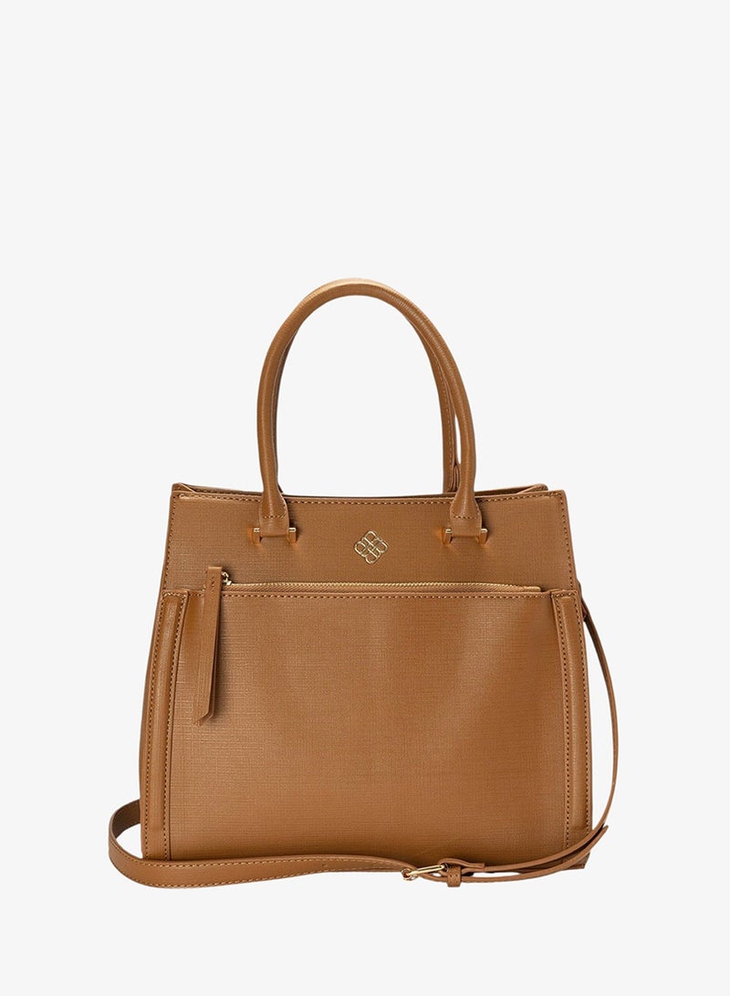Bata Textured Top Handle Bag - Image 1