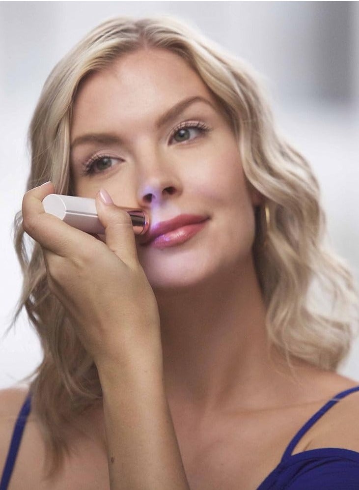 Facial Hair Removal for Women, Painless Women Facial Hair Removal Device, Upper Lip Chin Hair Remover with USB Rechargeable Included 2 pc Replacement Heads - Image 2