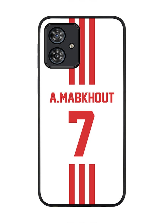 Stylizedd Rugged Black Case for Motorola Moto G54 / Motorola Moto G54 Power / Motorola Moto G64 5G  -Football Team -UAE,Player Name - A.Mabkhout - Image 1