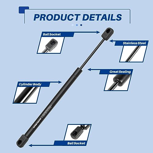 OTUAYAUTO Front Hood Struts - Replacement for 2002-2010 Ford Explorer Hood Lift Supports Shocks - OEM # 4142, SG404025 (Pack of 2) - Image 3