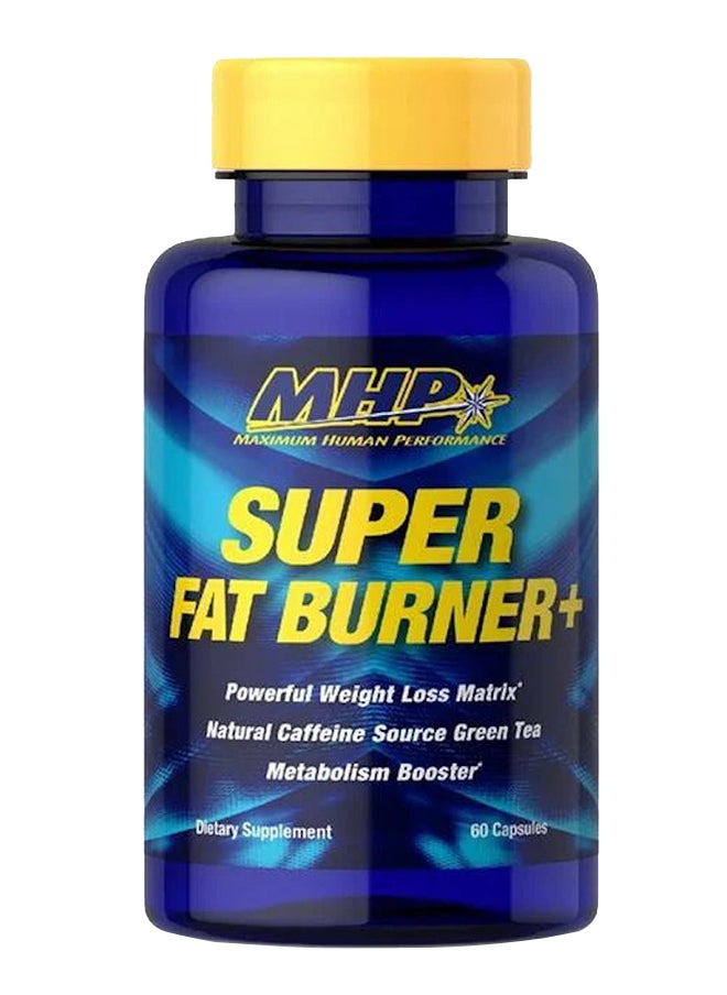 MHP - Super Fat Burner 60 Capsules Advanced Thermogenic Fat Loss Formula Boosts Metabolism - Image 1