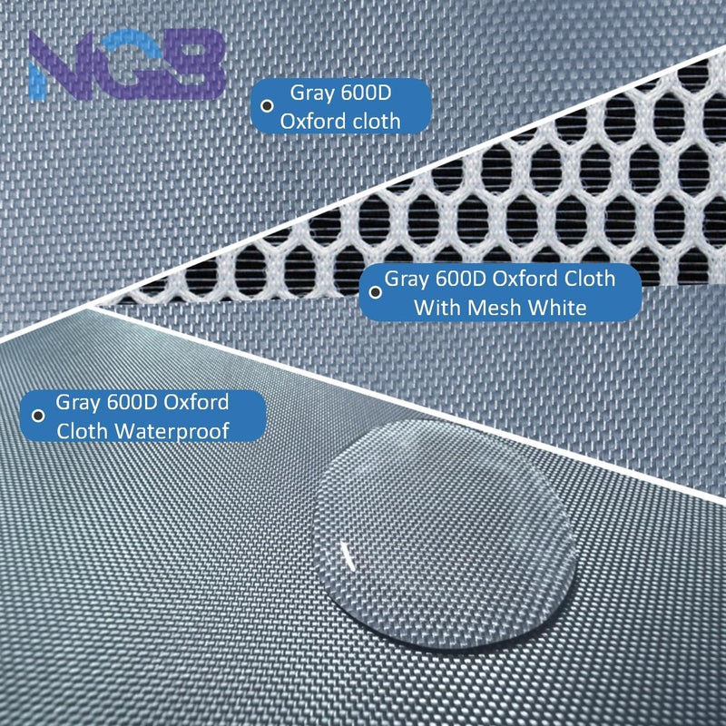 NGB Mini Split Cover for Outdoor Units,38.2"L x 17"W x 32.7"H,AC Protector for 24000-36000 BTU,600D Waterproof Air Conditioner Cover,Grey. - Image 4