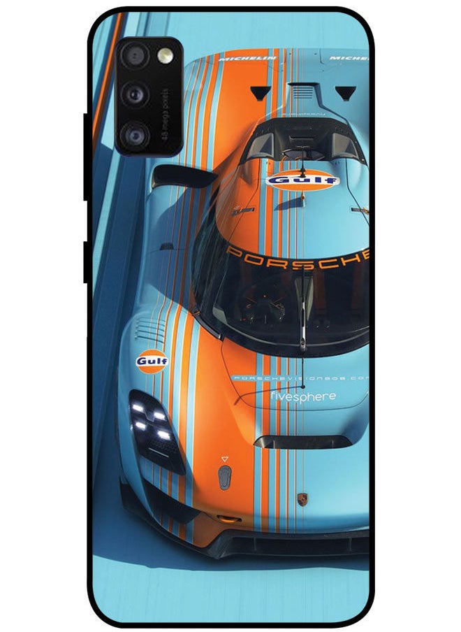 EYE CATCH Protective Case Cover For Samsung Galaxy A41 Smart Series Printed Protective Case Cover for Samsung A41 Porsche Car  - Image 1