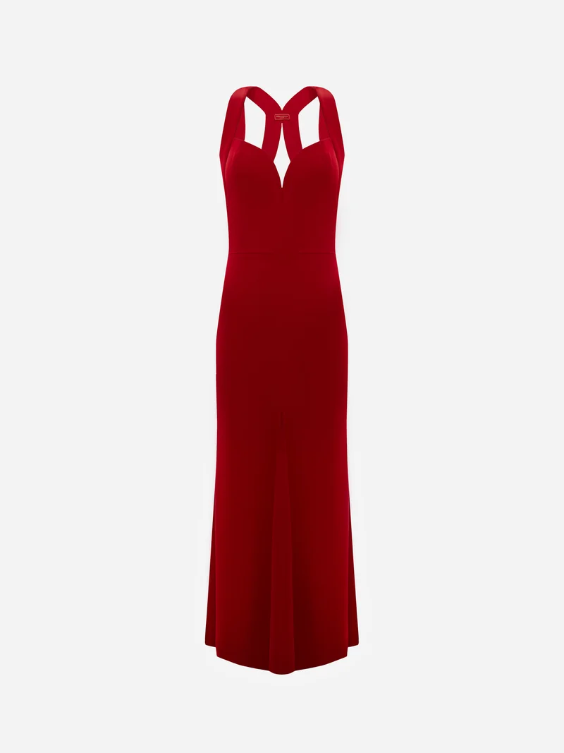 Lichi  Fitted maxi dress with wide straps for Women | Best Price UAE