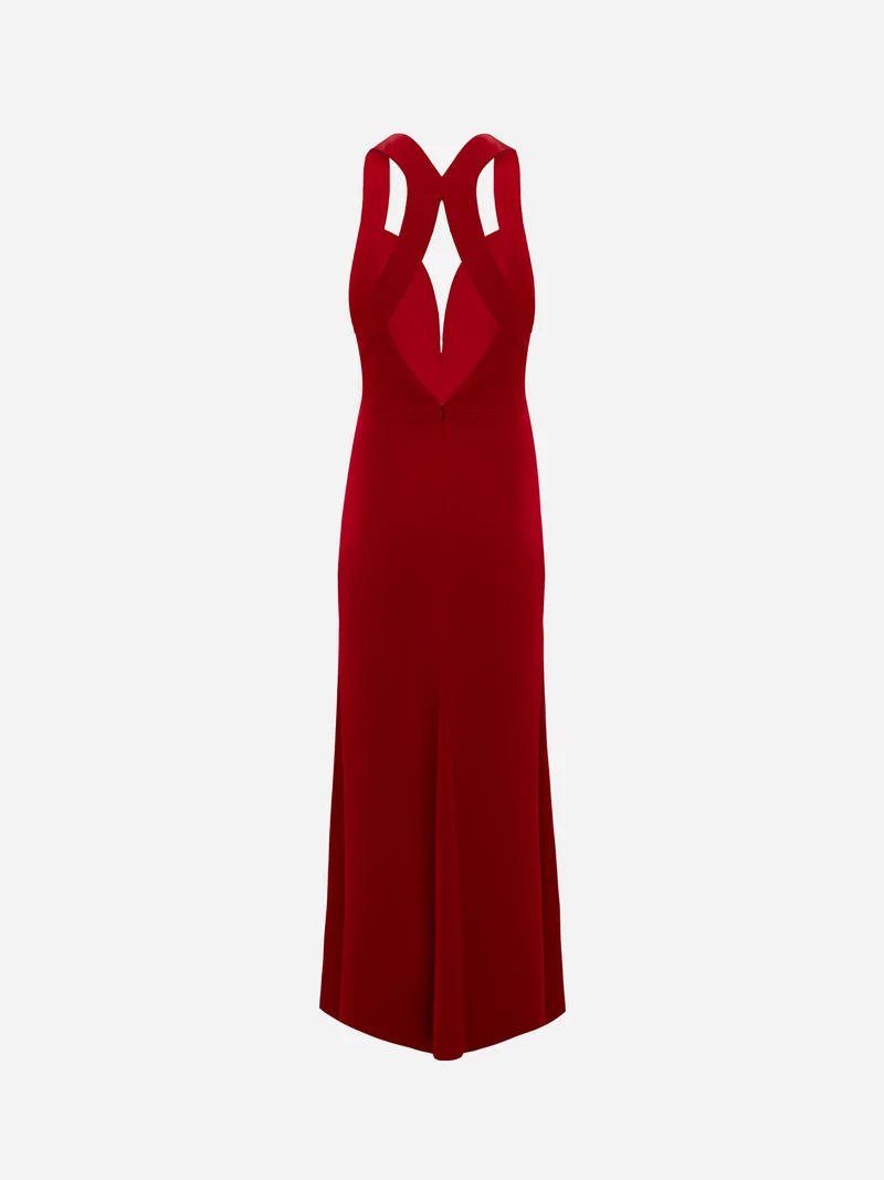 Lichi  Fitted maxi dress with wide straps for Women | Best Price UAE