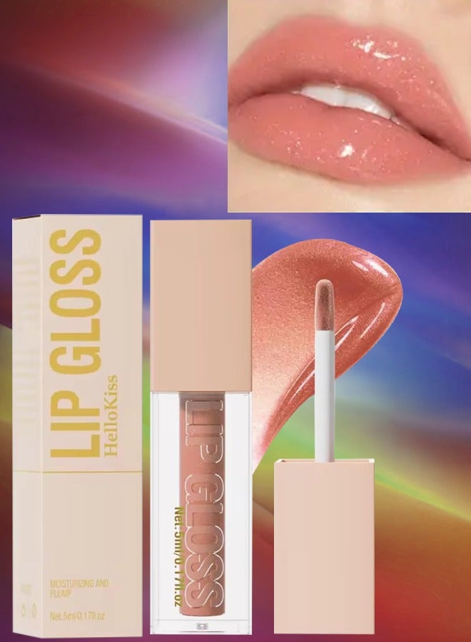 HelloKiss لمعان شفاه فائق الترطيب معزز للامتلاء ناعم مرطب شفاه لامع خفيف قوام أحمر شفاه لون شفاه زيت لامع معزز حجم مكياج شفاه زيت لامع 09 - Image 1