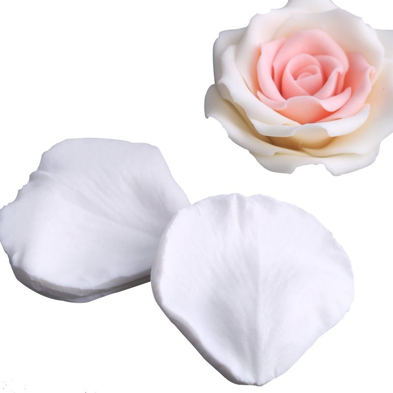SK SK 3D Rose Petals Silicone Mold Fondant Chocolate Molds Baking Cookie Moulds Soap Decorating Molds  - Image 1
