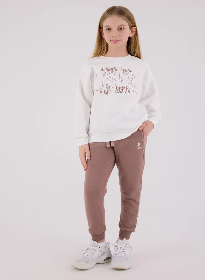 يو اس بولو اسن طقم جمبسوت بنات يو إس بولو أسن. أبيض